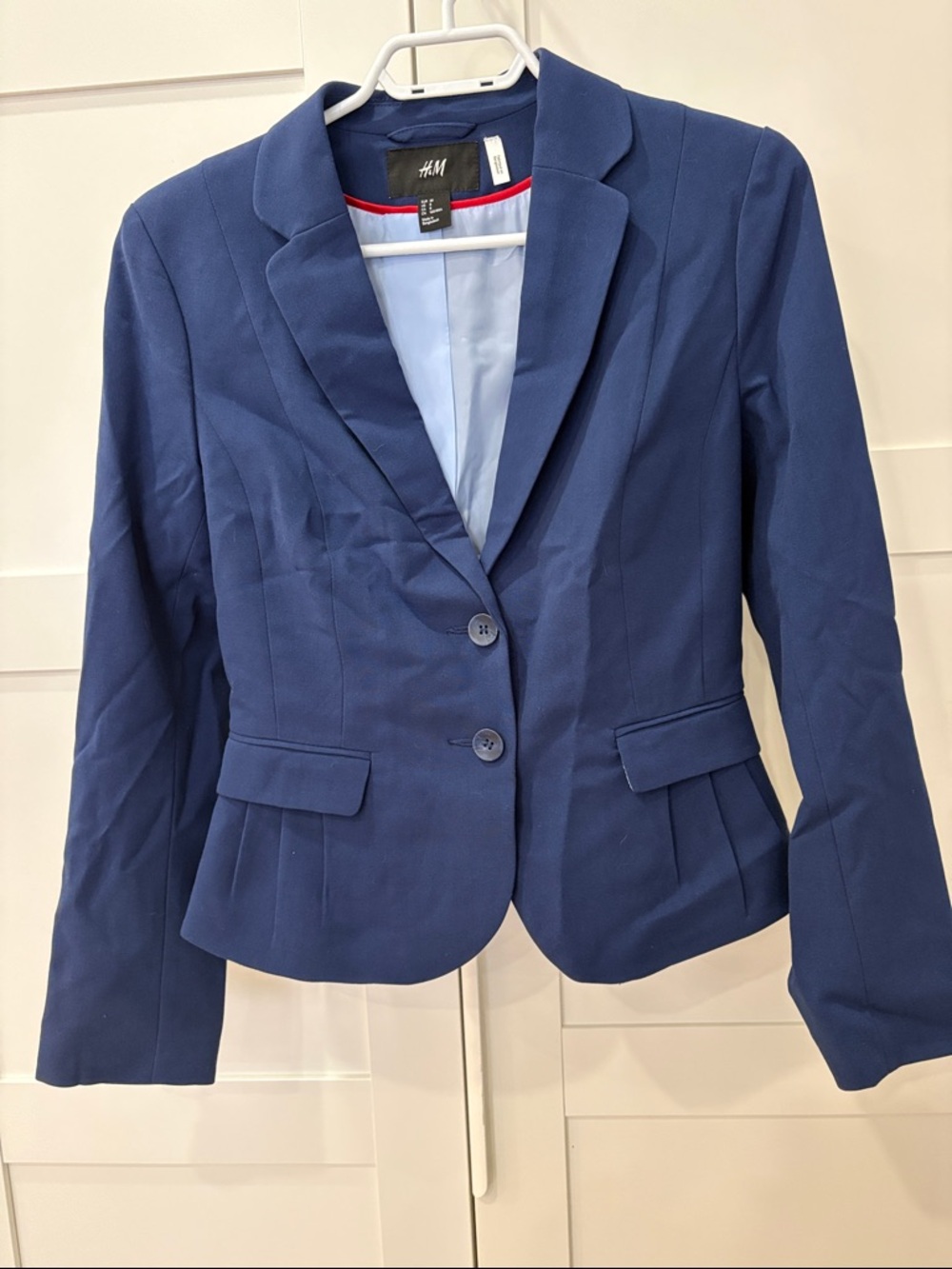 H&M Women's Royal Blue Tailored Two-Button Blazer